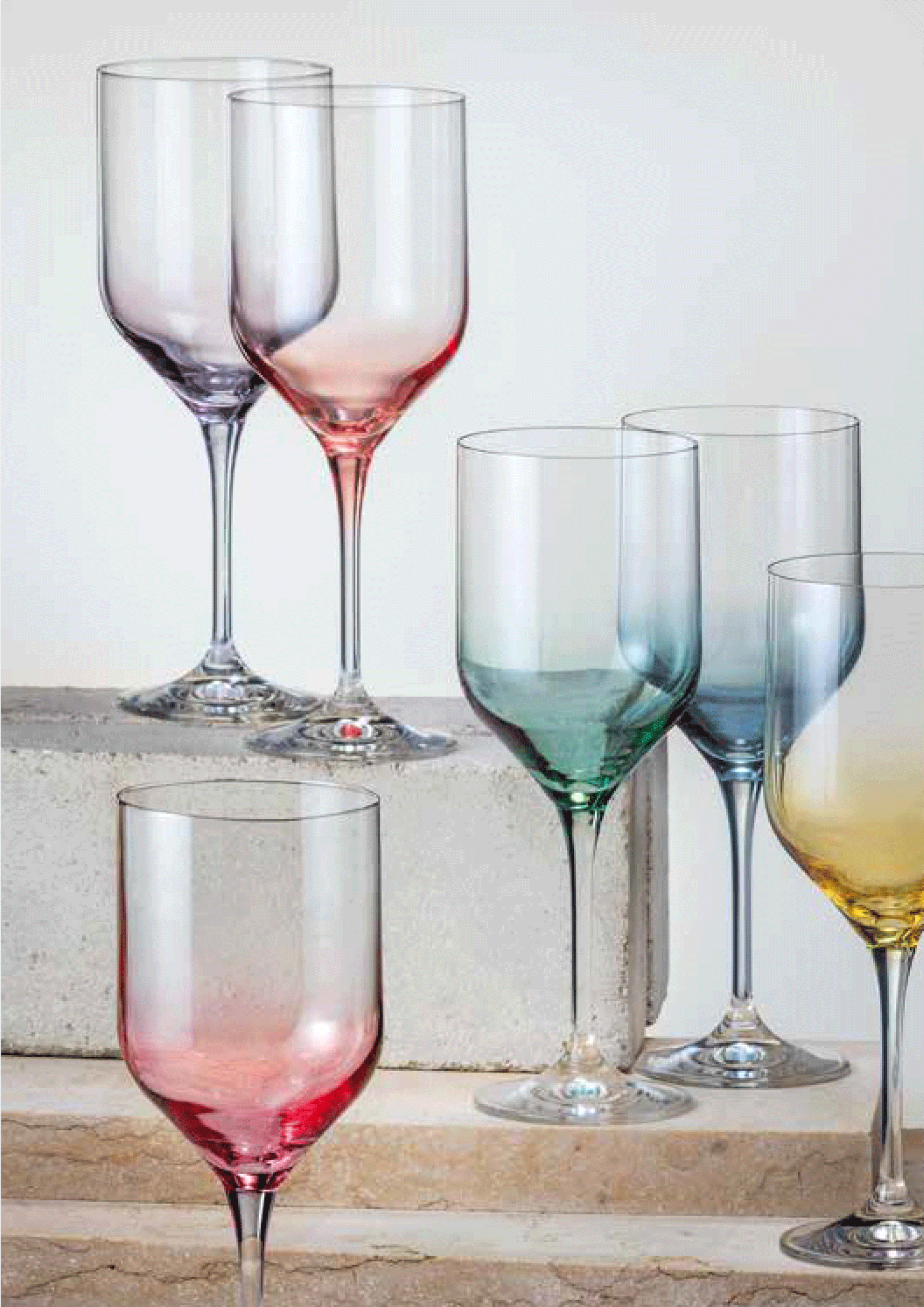 Copa Uma Azul 440 ml Grabados Cristafiel