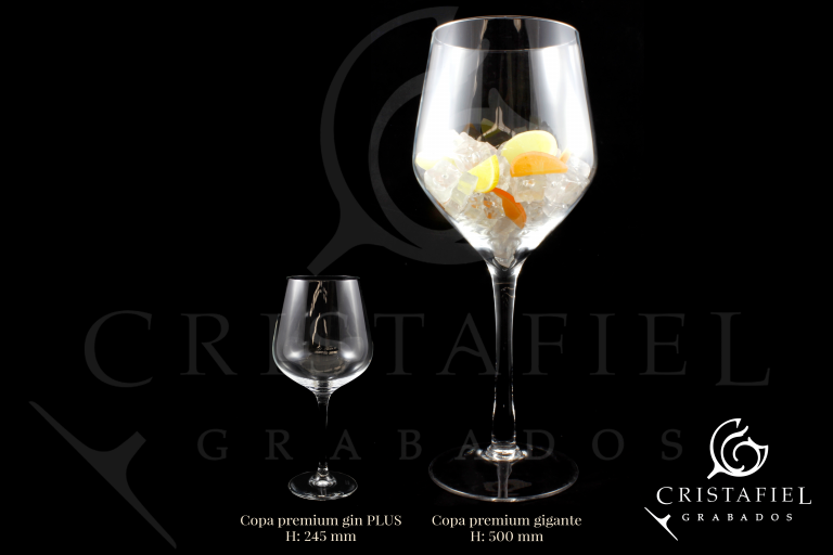 Copa Gin Tonic Gigante Grabados Cristafiel