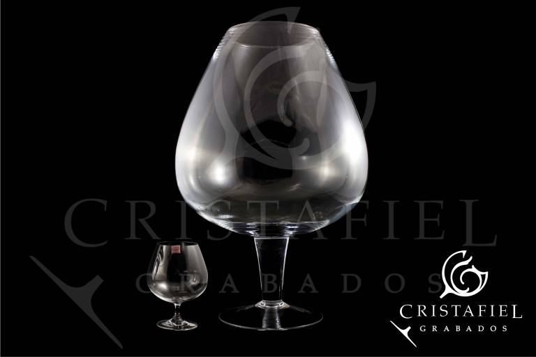 Copa Gigante de Coñac Gigante Grabados Cristafiel
